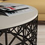 Hanah Home Selin Metal Ferforje - Crema y Negro